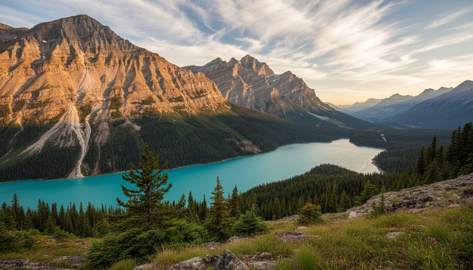 Peyto Lake Lower Viewpoint Trail, Banff National Park
