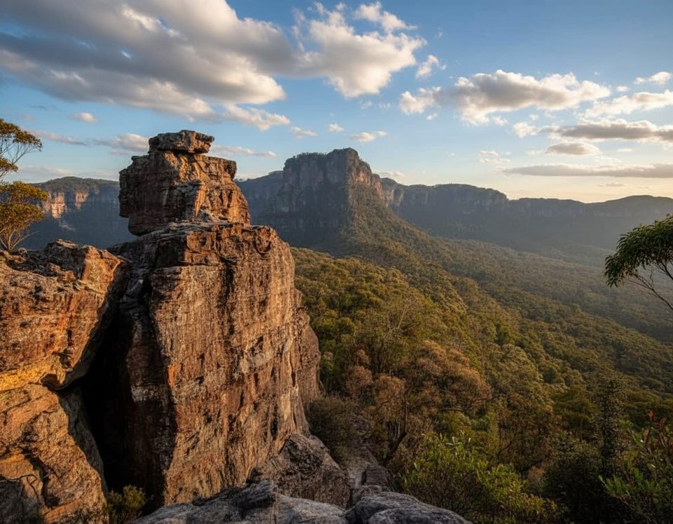 Ruined Castle via Golden Stairs, Blue Mountains National Park