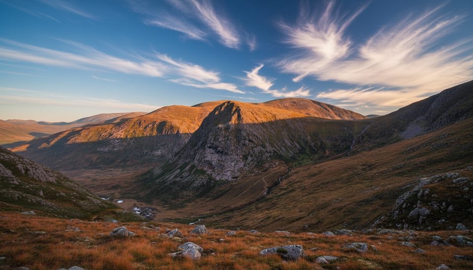 The Devil's Point from Linn of Dee, Cairngorms National Park