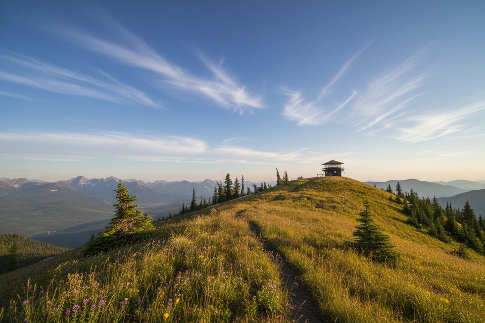 Huckleberry Mountain Lookout, Glacier National Park