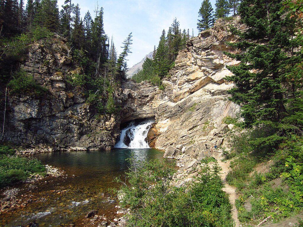 Running Eagle Falls, Glacier National Park