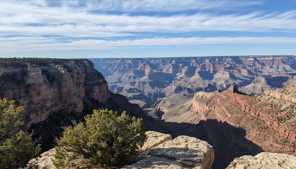 Pipe Creek Vista to Bright Angel Lodge (Rim Trail), Grand Canyon National Park
