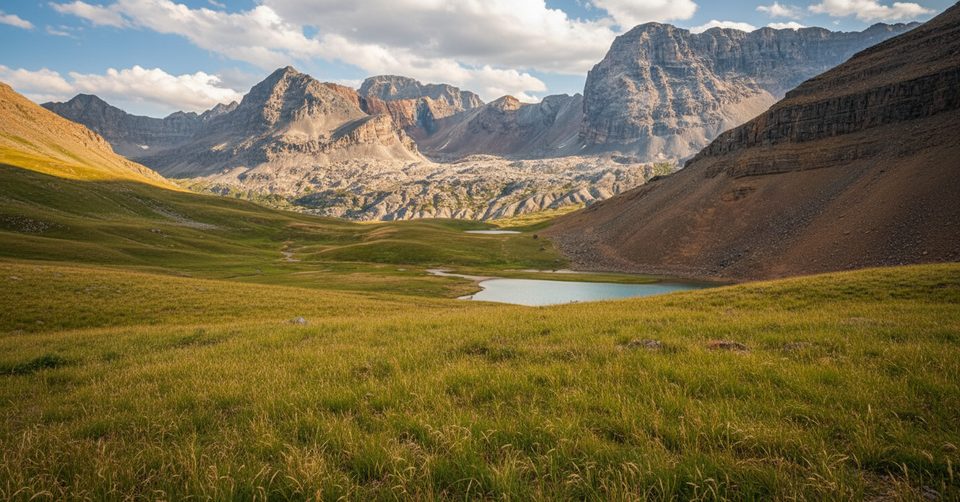Dolomite Pass and Katherine Lake, Icefields Parkway (Highway 93)