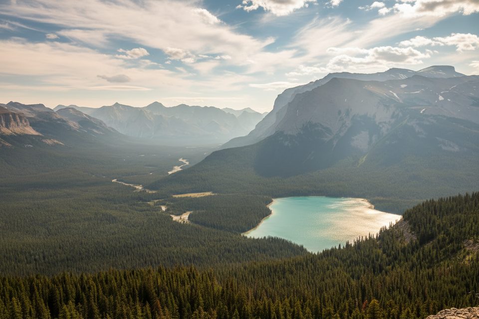 Sunset Pass and Fossil Falls, Icefields Parkway (Highway 93)