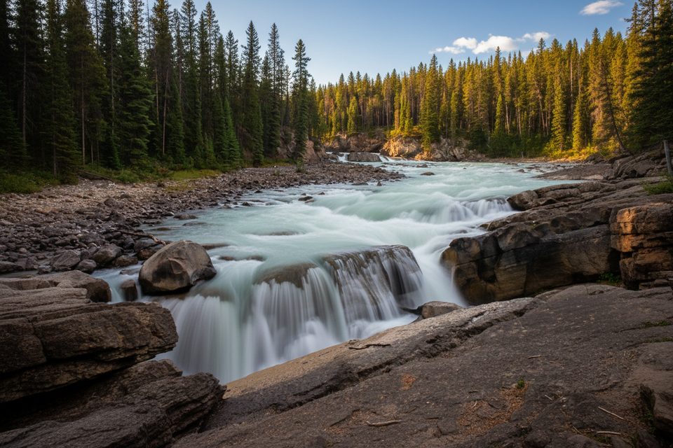 Lower Sunwapta Falls Trail, Icefields Parkway (Highway 93)