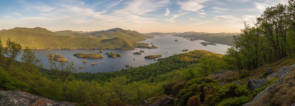 First Peak via Tongue Mountain Range, Lake George NY