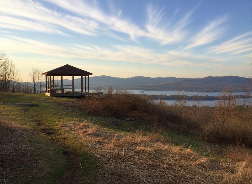 Schumann Preserve at Pilot Knob Gazebo Trail, Lake George NY