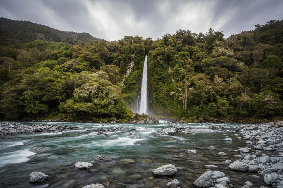 Thunder Creek Waterfall, Mount Aspiring National Park