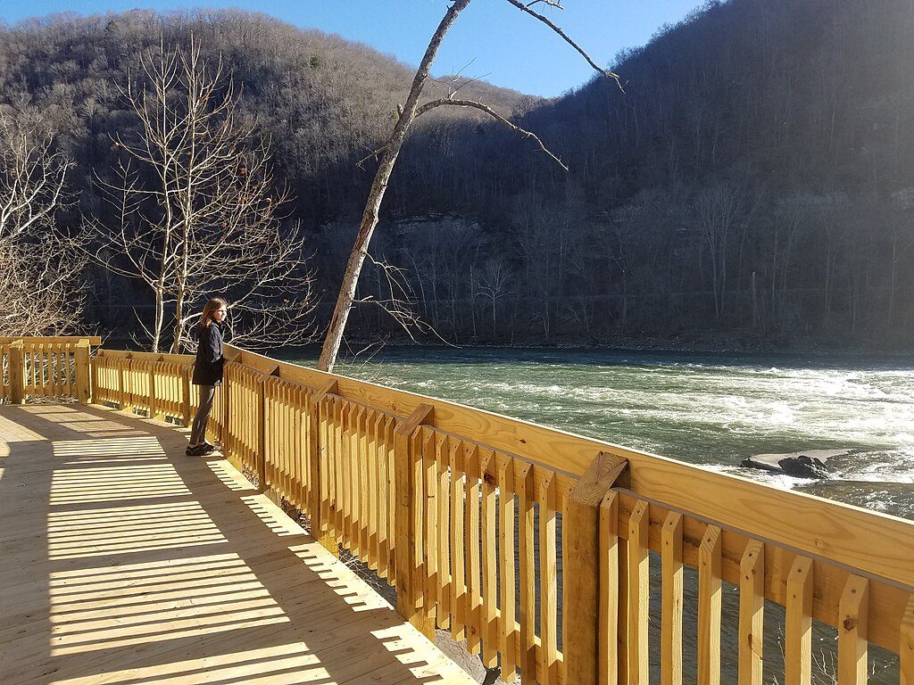 Sandstone Falls Boardwalk, New River Gorge National Park