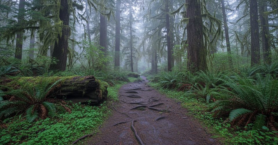 Hoh River Trail to Mineral Creek Falls, Olympic National Park
