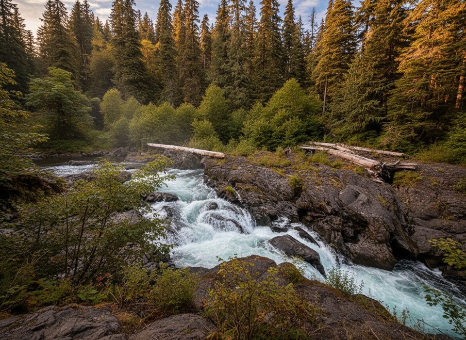 Salmon Cascades Overlook Trail, Olympic National Park