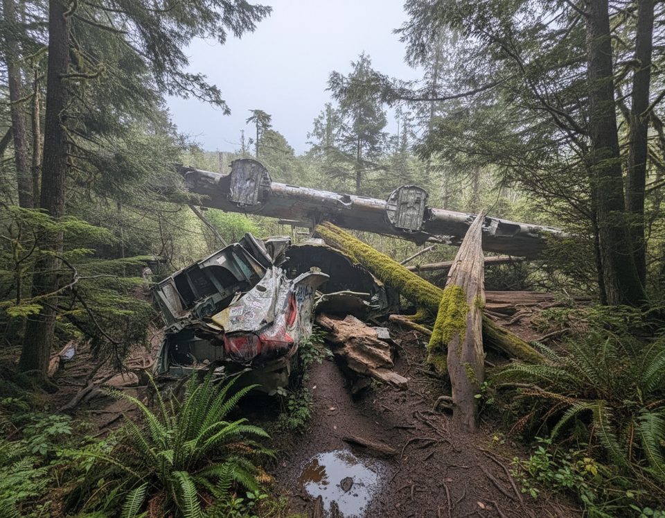 Canso Plane Crash Site Trail, Pacific Rim National Park Reserve