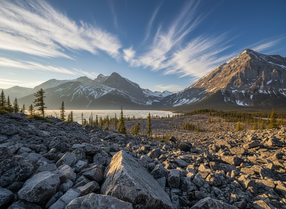 Upper Kananaskis Lake Rock Glacier Trail, Peter Lougheed Provincial Park