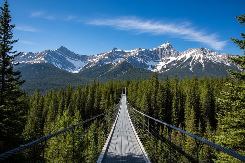 Blackshale Suspension Bridge Trail, Peter Lougheed Provincial Park