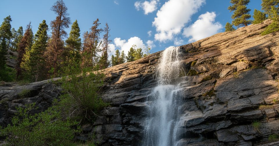 Bridal Veil Falls via Cow Creek, Rocky Mountain National Park