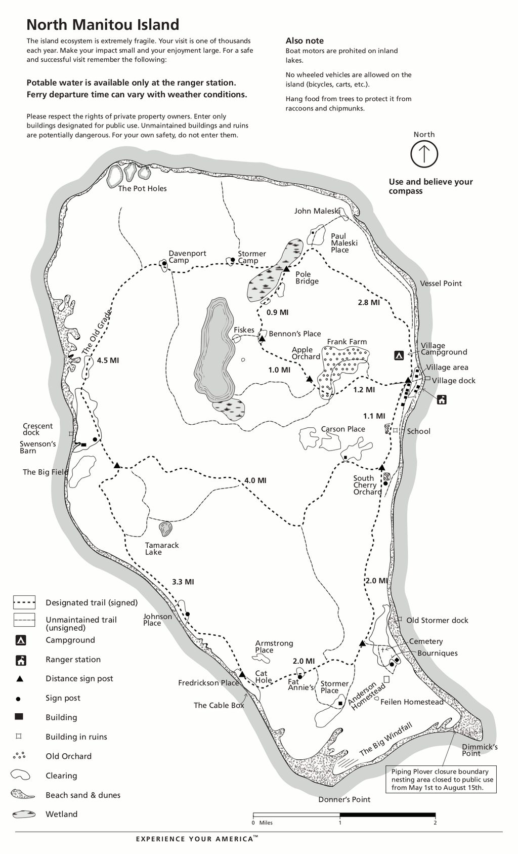 North Manitou Island Main Trails, Sleeping Bear Dunes National Lakeshore