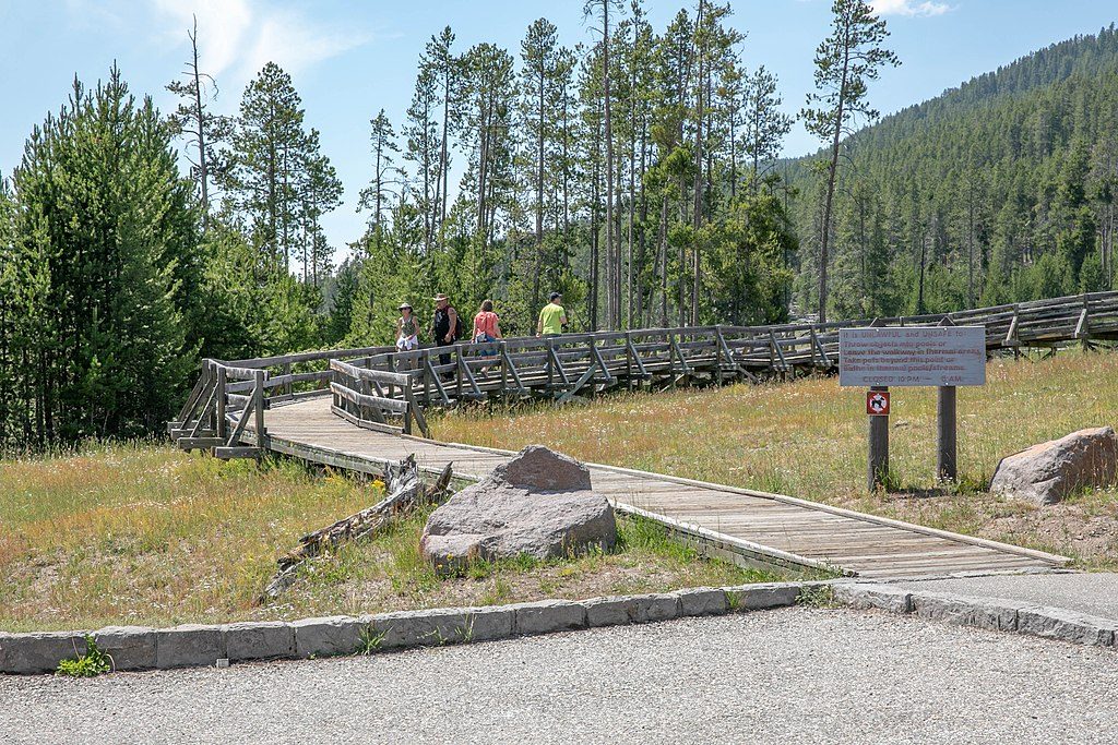 Terrace Spring Boardwalk, Yellowstone National Park