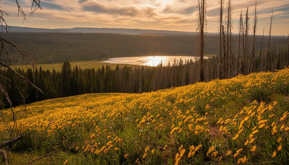 Observation Peak via Cascade Lake, Yellowstone National Park