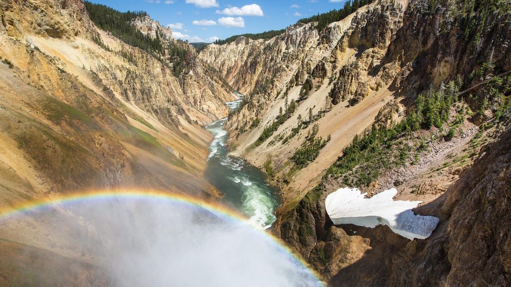 Brink of the Lower Falls Trail, Yellowstone National Park