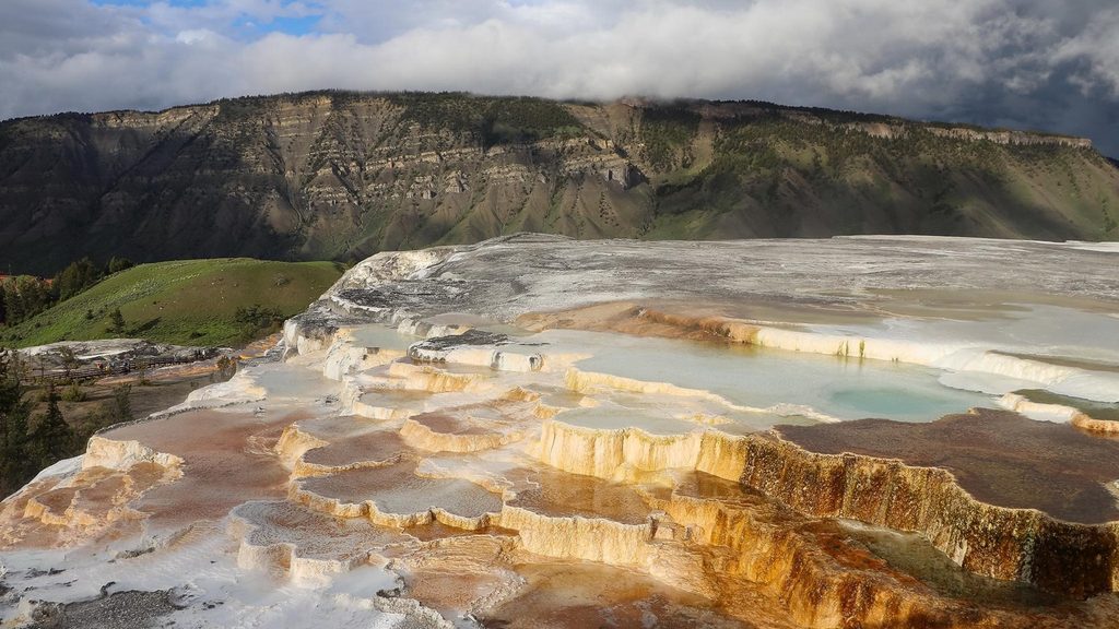 Mammoth Hot Springs Upper Terrace Boardwalk, Yellowstone National Park